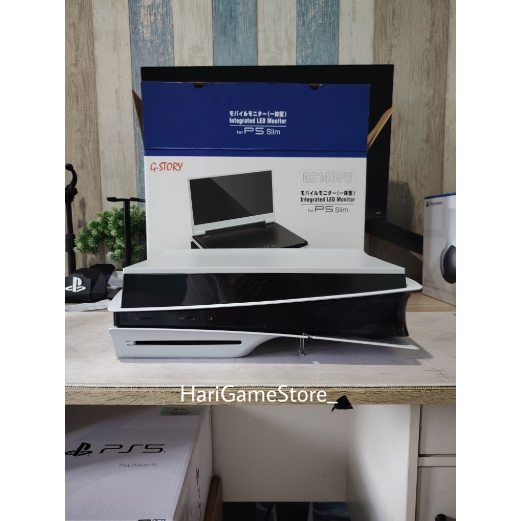 G-story G Story Gstory Integrated LED Monitor For PS5 PlayStation 5 Slim Disc Digital 14 Inch 4K HDR