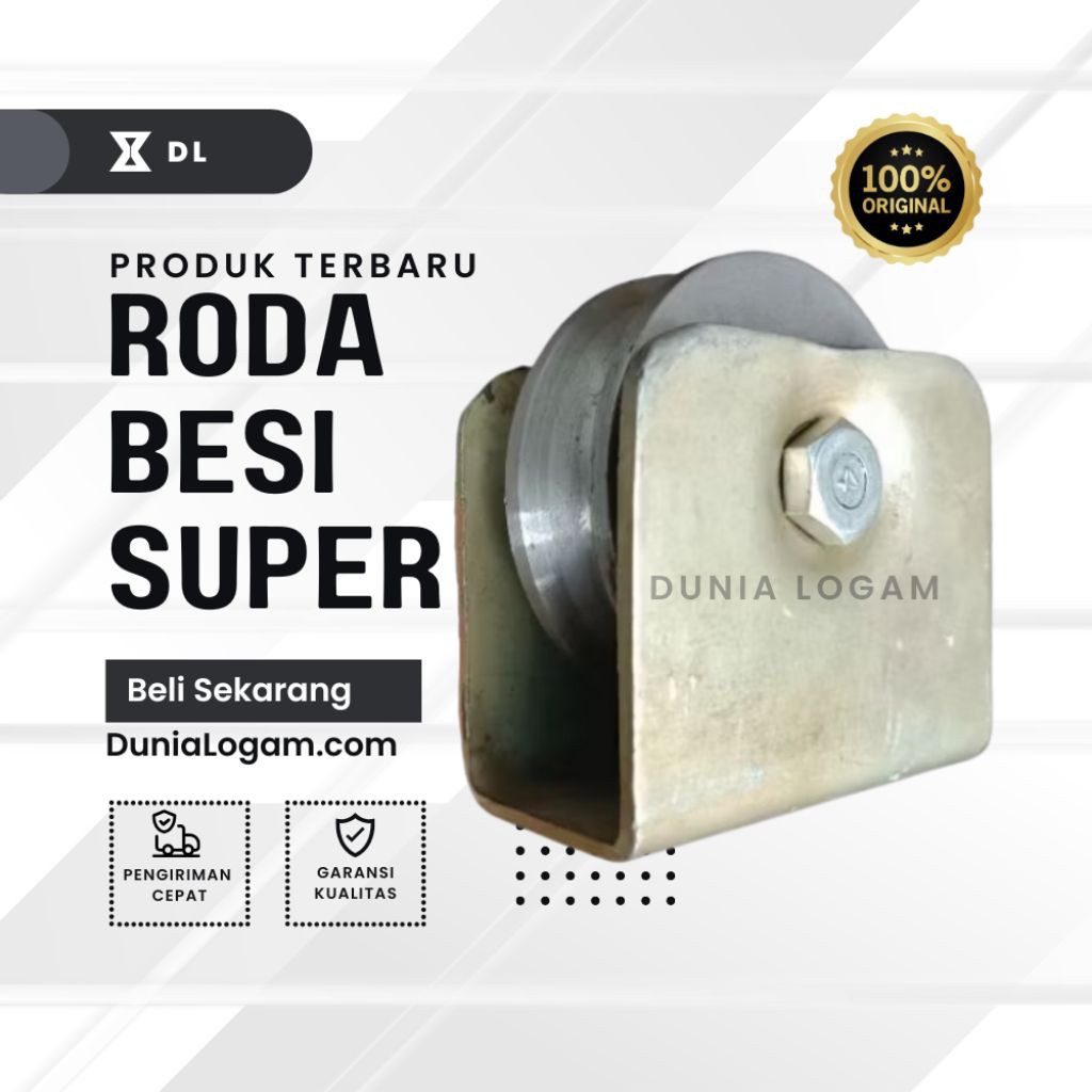 Roda Pagar Besi 7 CM | Roda Pintu Besi SUPER