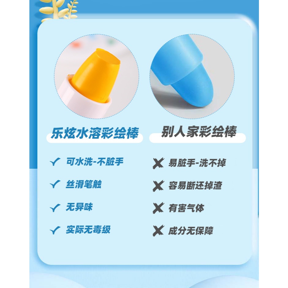 

Free Brush Ready Stock Lexuan Crayon Sutra Putar Washable Silky Crayon 12 Warna Colorful Bucket