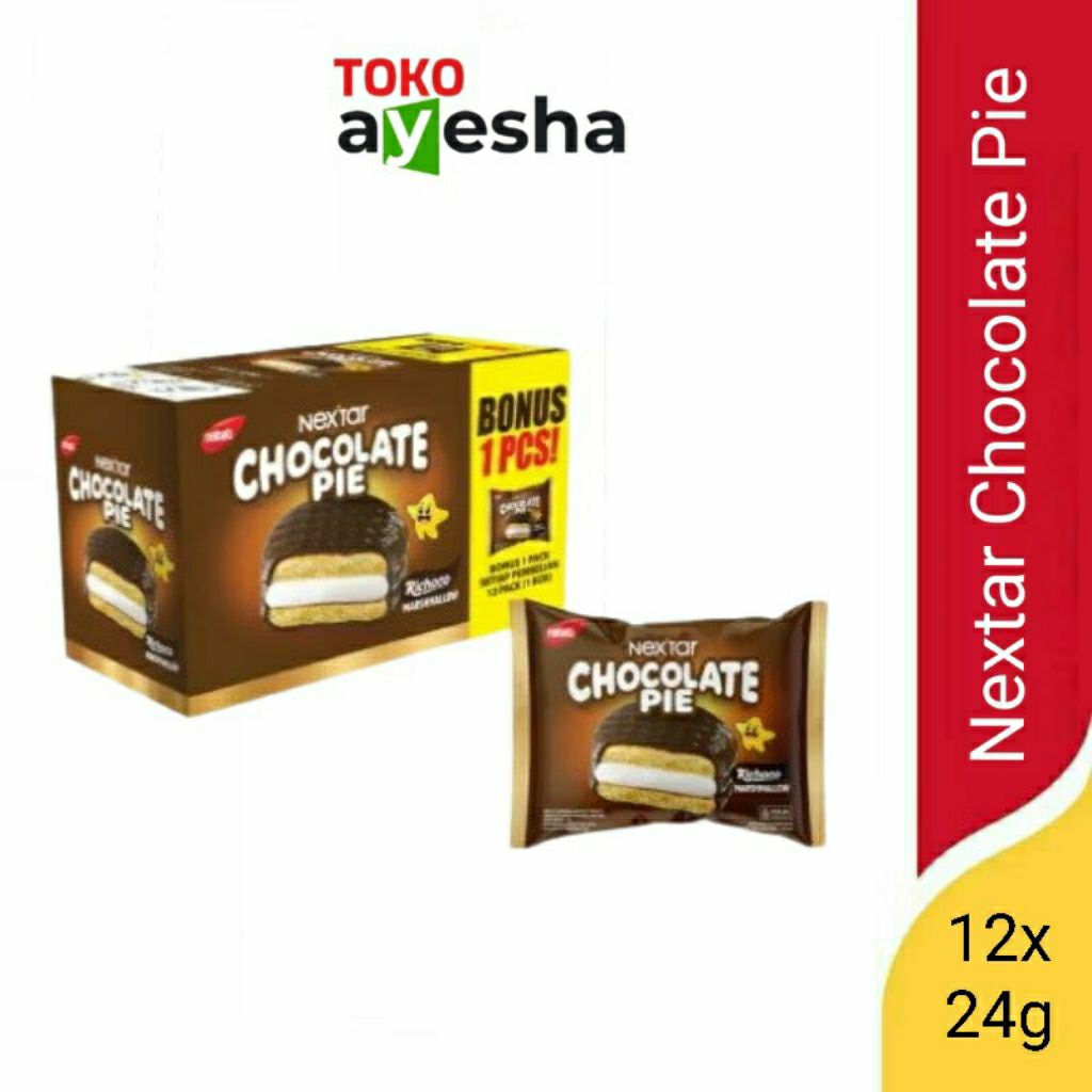 

Nextar Chocolate Pie 24 gr - 1 Box isi 12 pcs