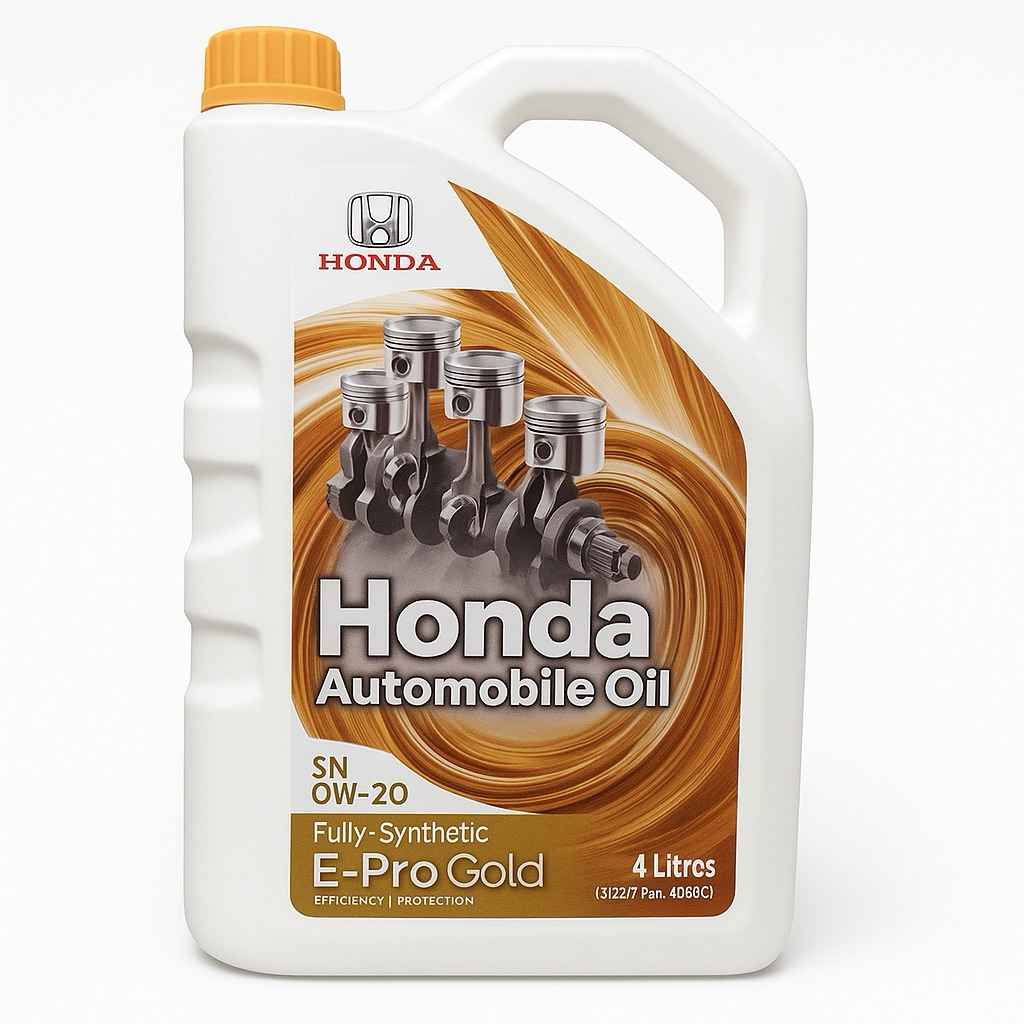 Oli Mesin Mobil Honda E-Pro EPRO Gold 0W-20 Full Sintetik 4000ML 4Liter