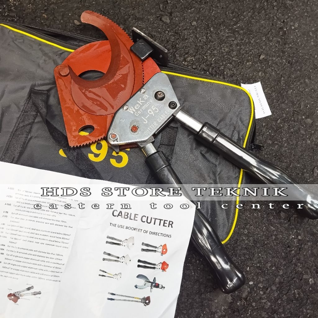 Tang Potong Kabel J95 Alat Gunting Tang Potong Rachet Cable Cutter Weka Germany