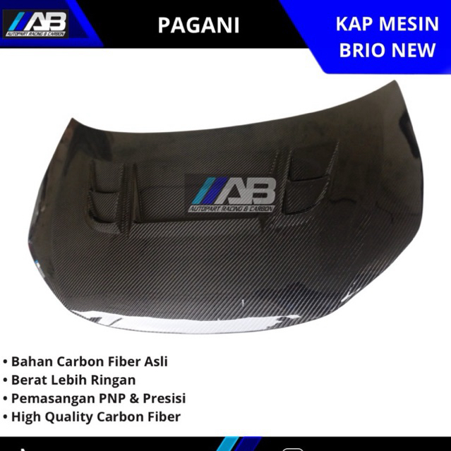 Kap mesin karbon brio