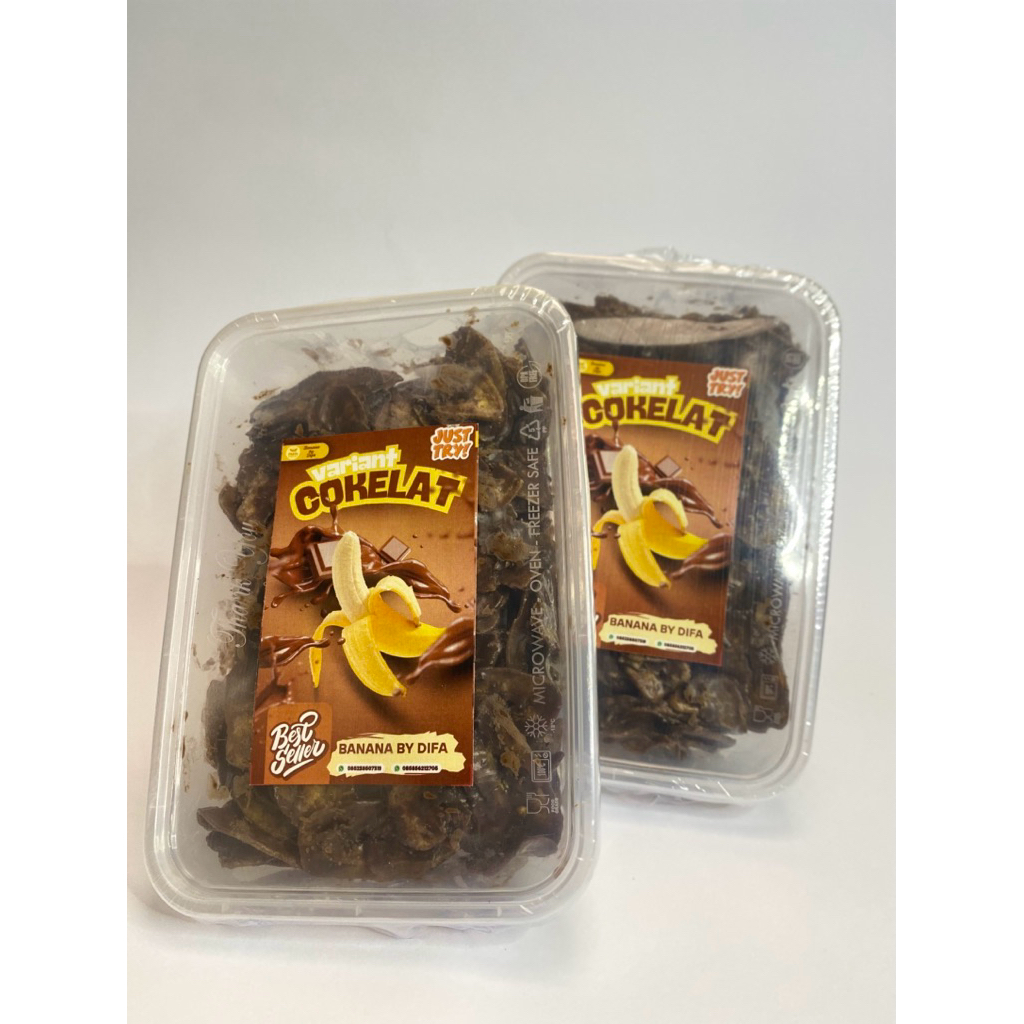 

(BELI 1 GRATIS 1) KERIPIK PISANG LUMER VARIAN COKLAT