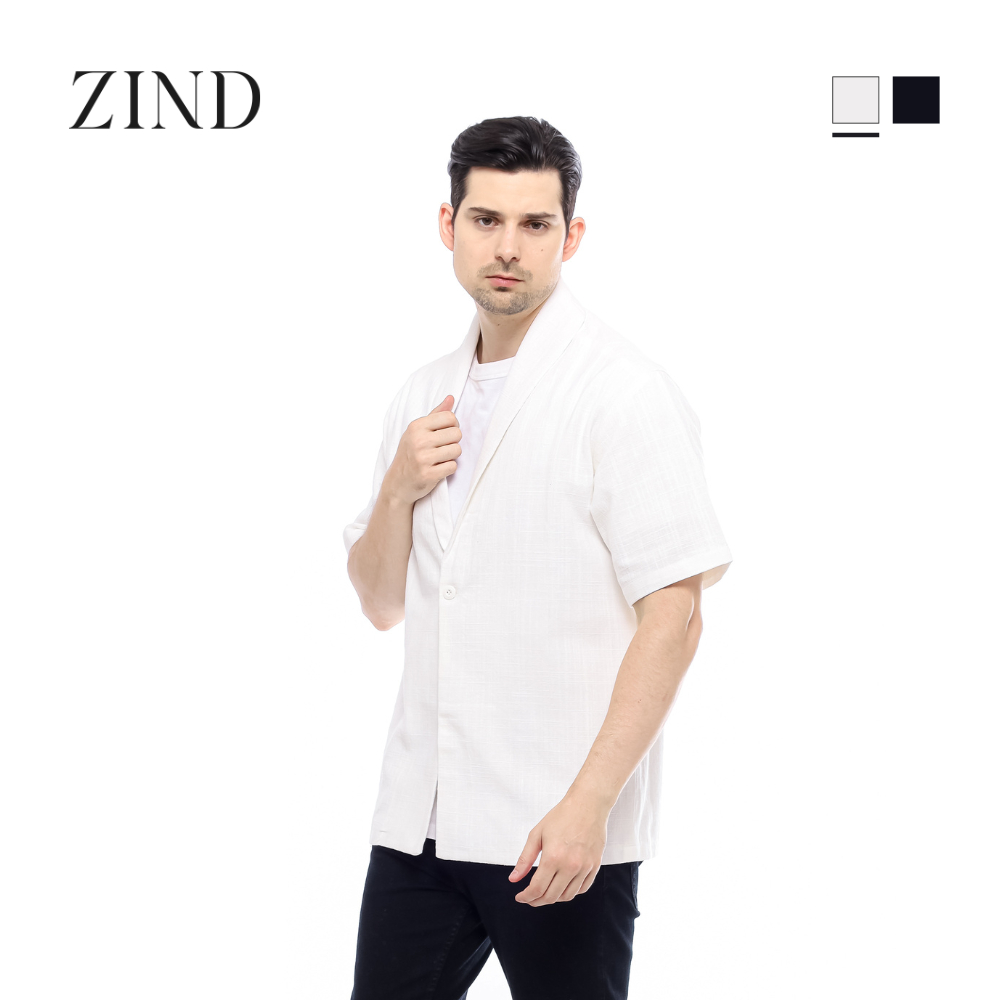Zind Hamilton Linen Outer - Kemeja Pria Bisnis Kasual Outer Linen Premium