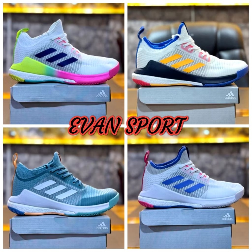 Sepatu Adidas Voli Terbaru COD Sepatu Badminton Sepatu Pria Wanita
