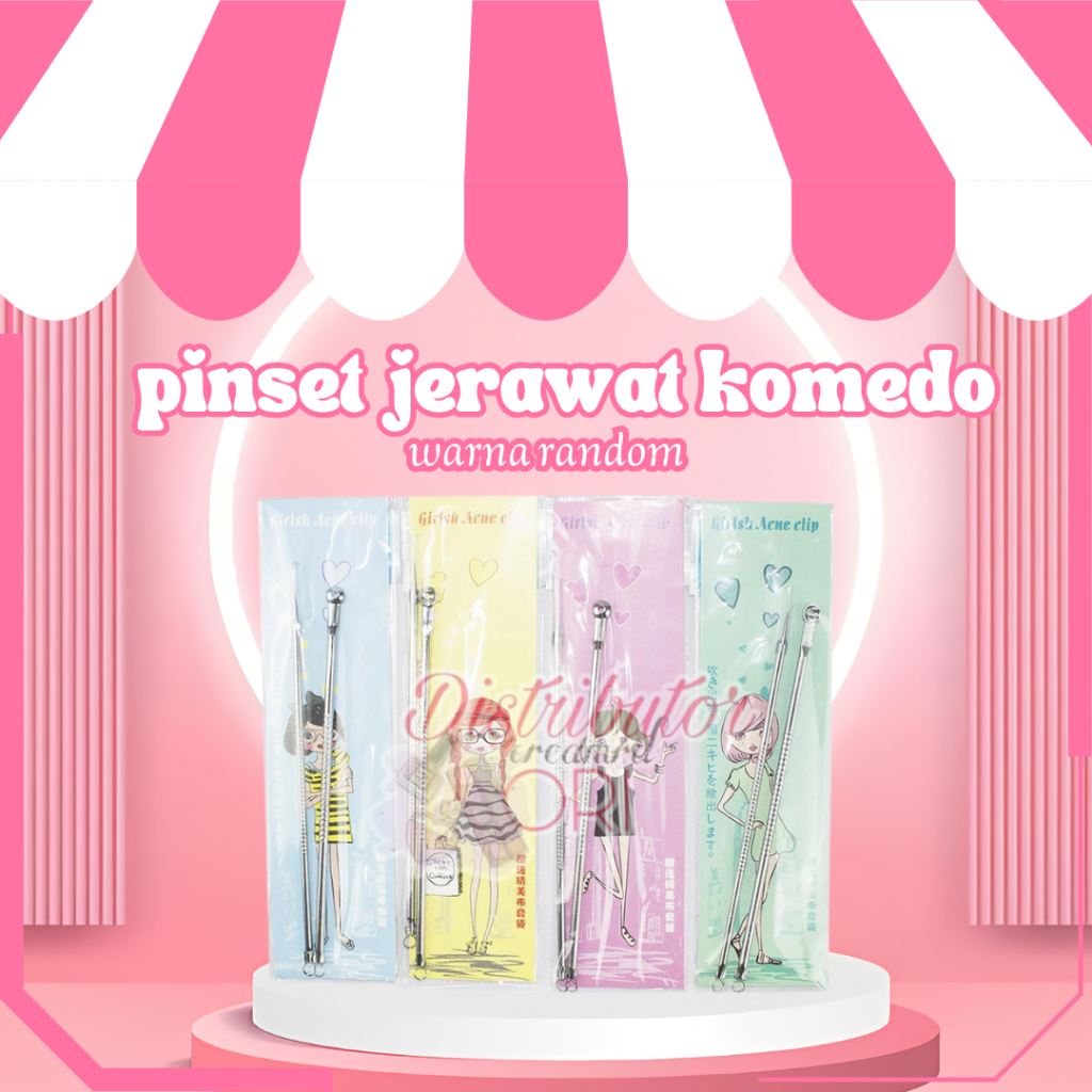 Alat pencetan jerawat komedo Isi 2 pcs / pinset jerawat komedo