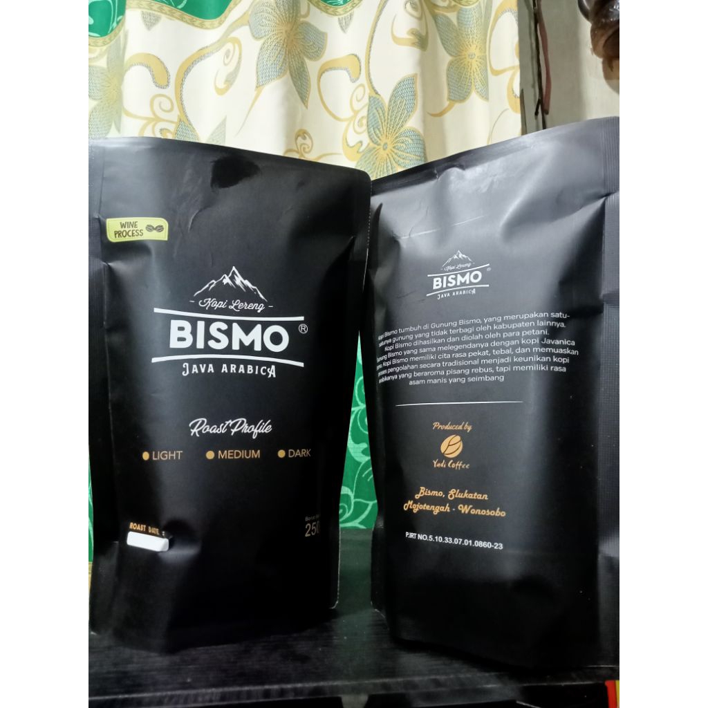 

kopi arabica gunung Bismo wine proses