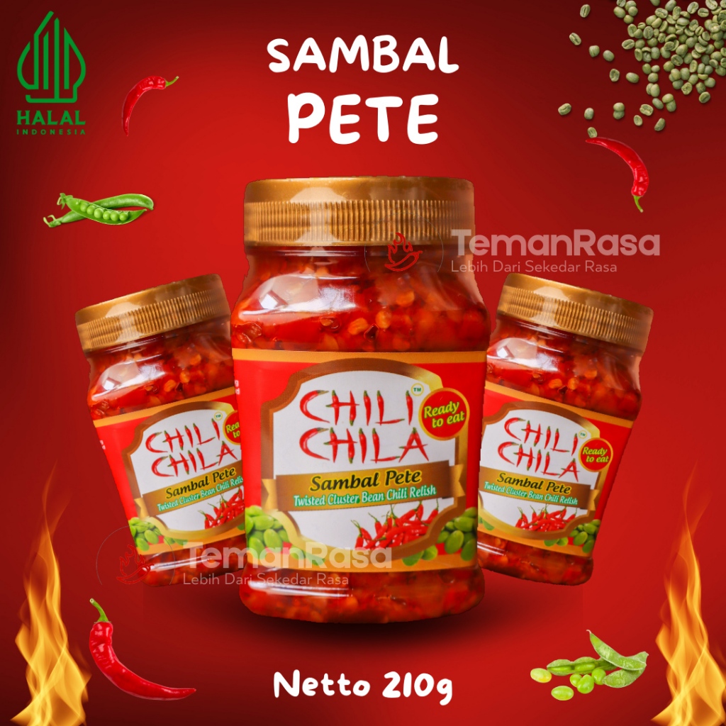 

Chili Chila Sambal Pete 210 gr - Sambal Rumahan Halal Tanpa MSG