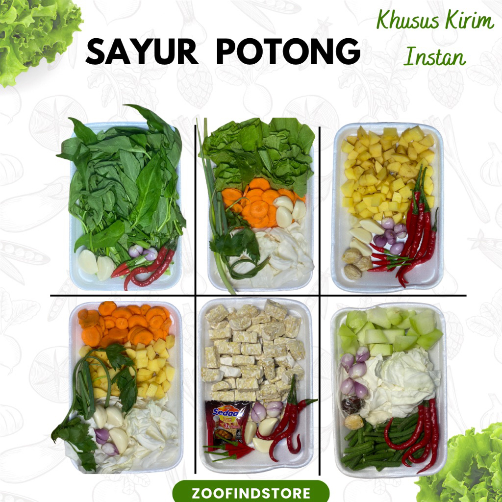 

Sayur Potong Sayur Box Pack Sayuran Segar Paket Aneka Sayur