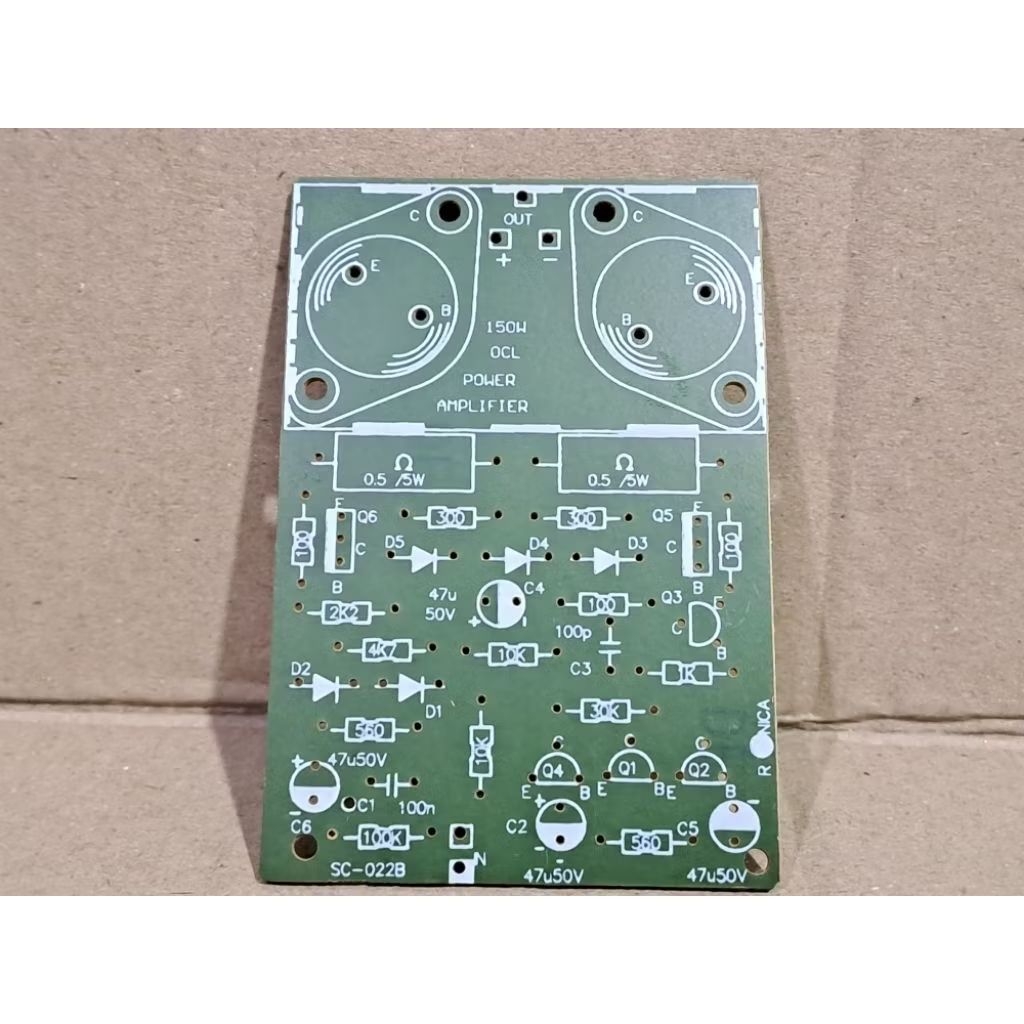 Pcb Power OCL Mono 150 watt Tr 2N3055/2955 ( jengkol ) .