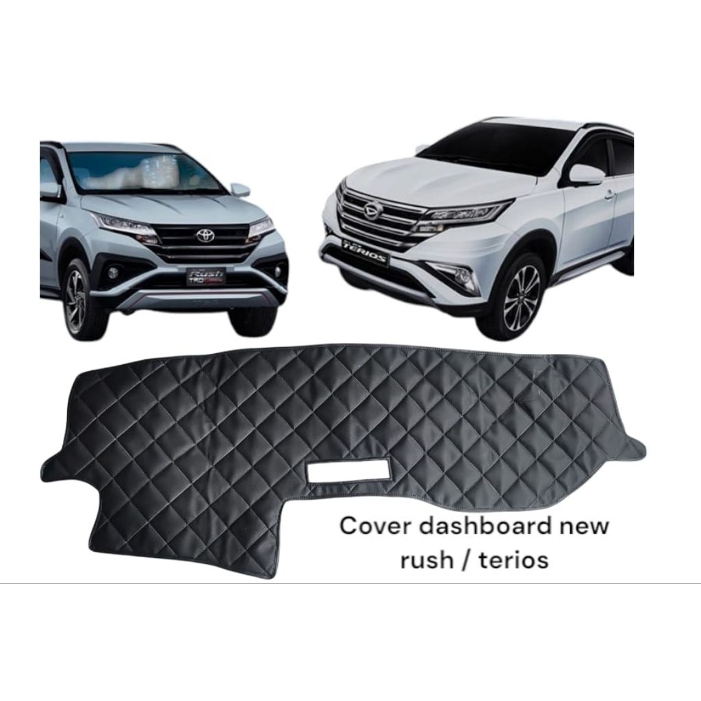 Cover Alas Dashboard Mobil Rush Toyota Terios Daihatsu All New Pelindung Dasbor Kulit Asesoris