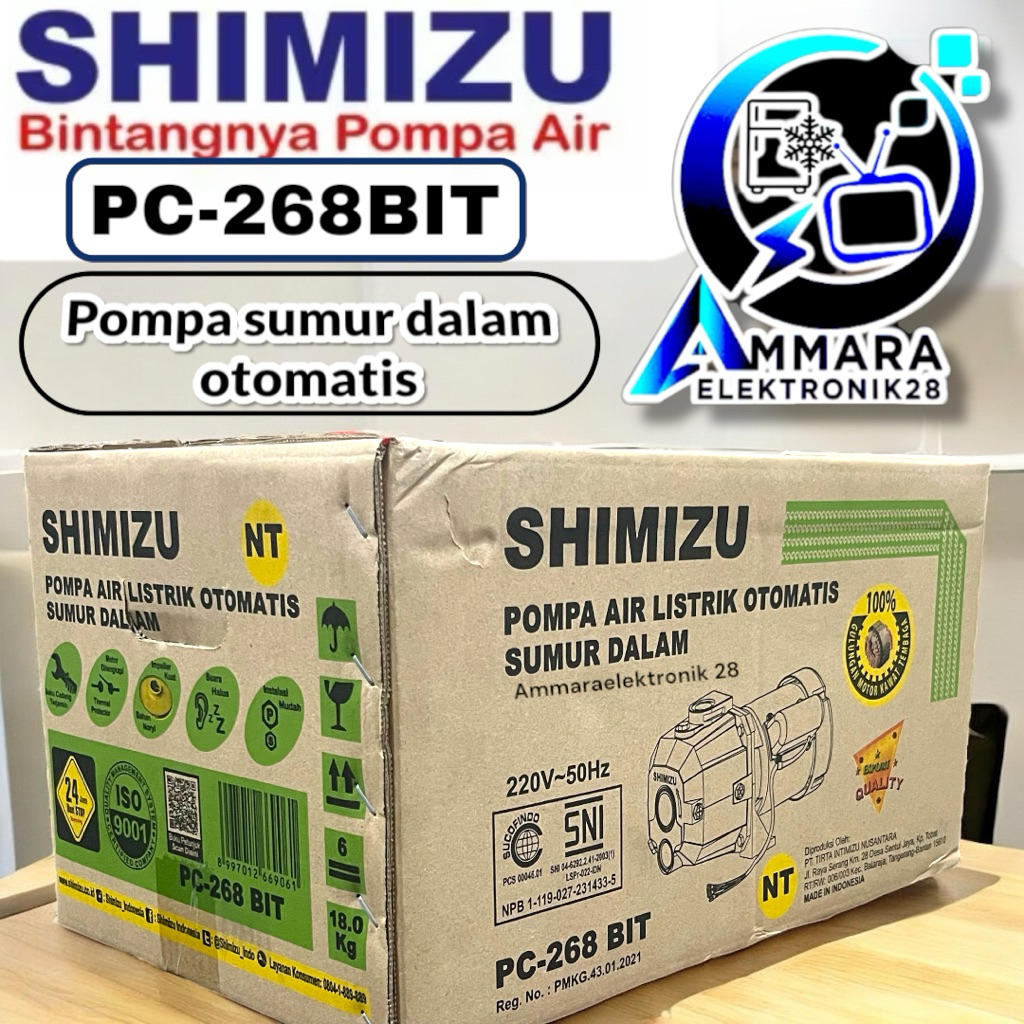 Pompa Air SHIMIZU PC-268 BIT pompa sumur dalam otomatis