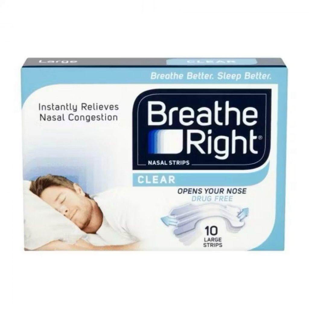 Breathe Right Clear Nasal Strip 10s/Pelega Pernapasan