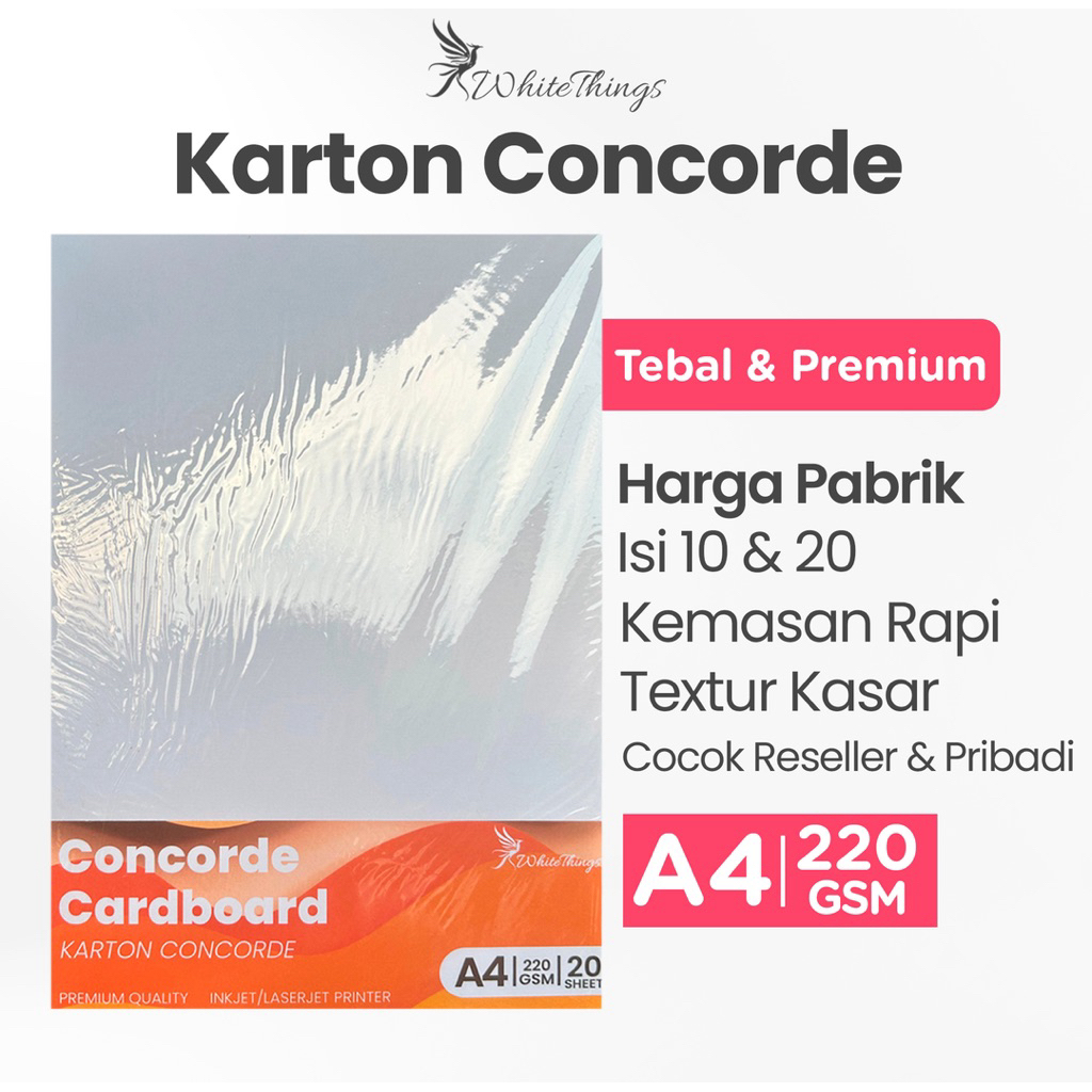 

Kertas concorde/konkord A4 220GSM