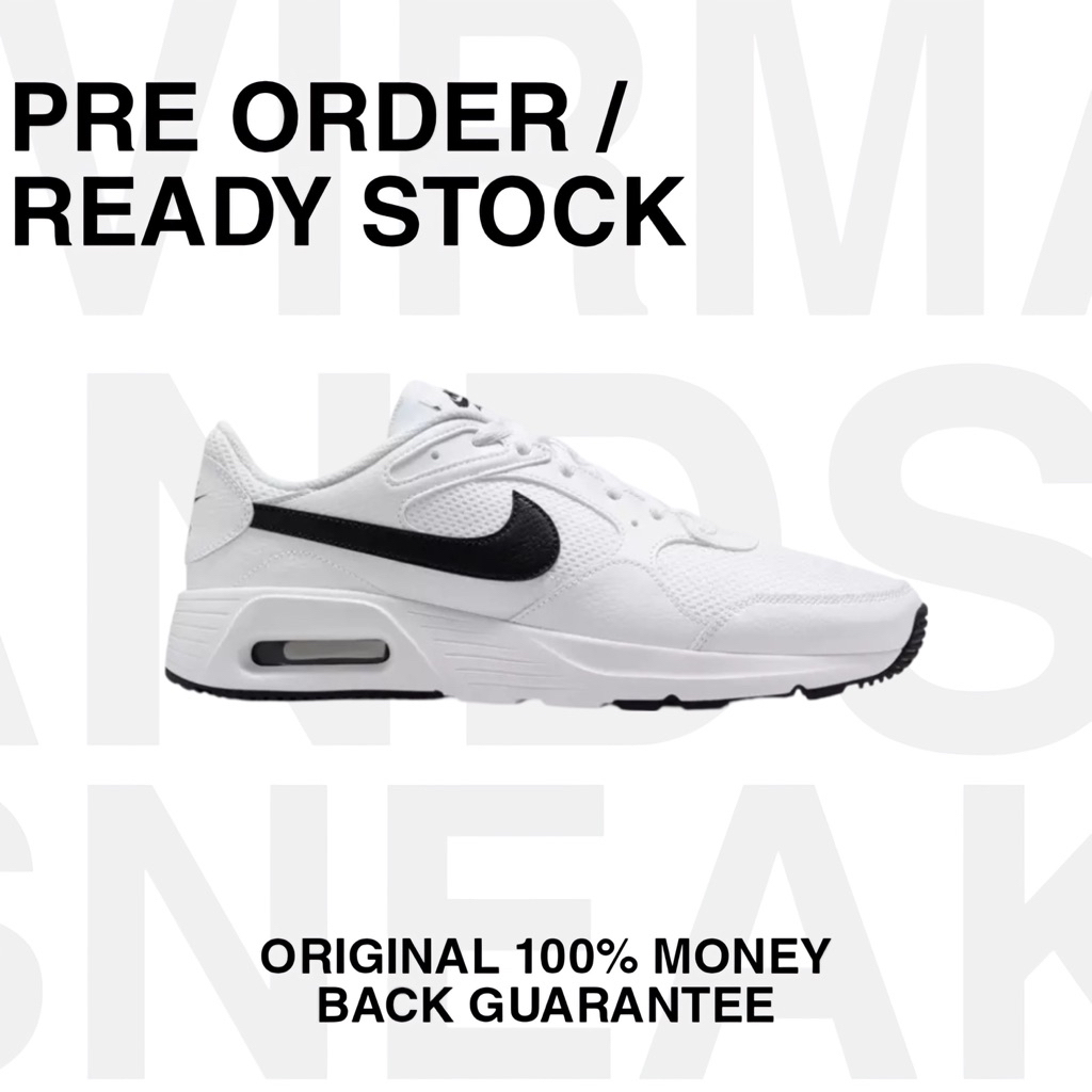 Nike Air Max SC Mens Triple White Original 100% Sneakers resmi