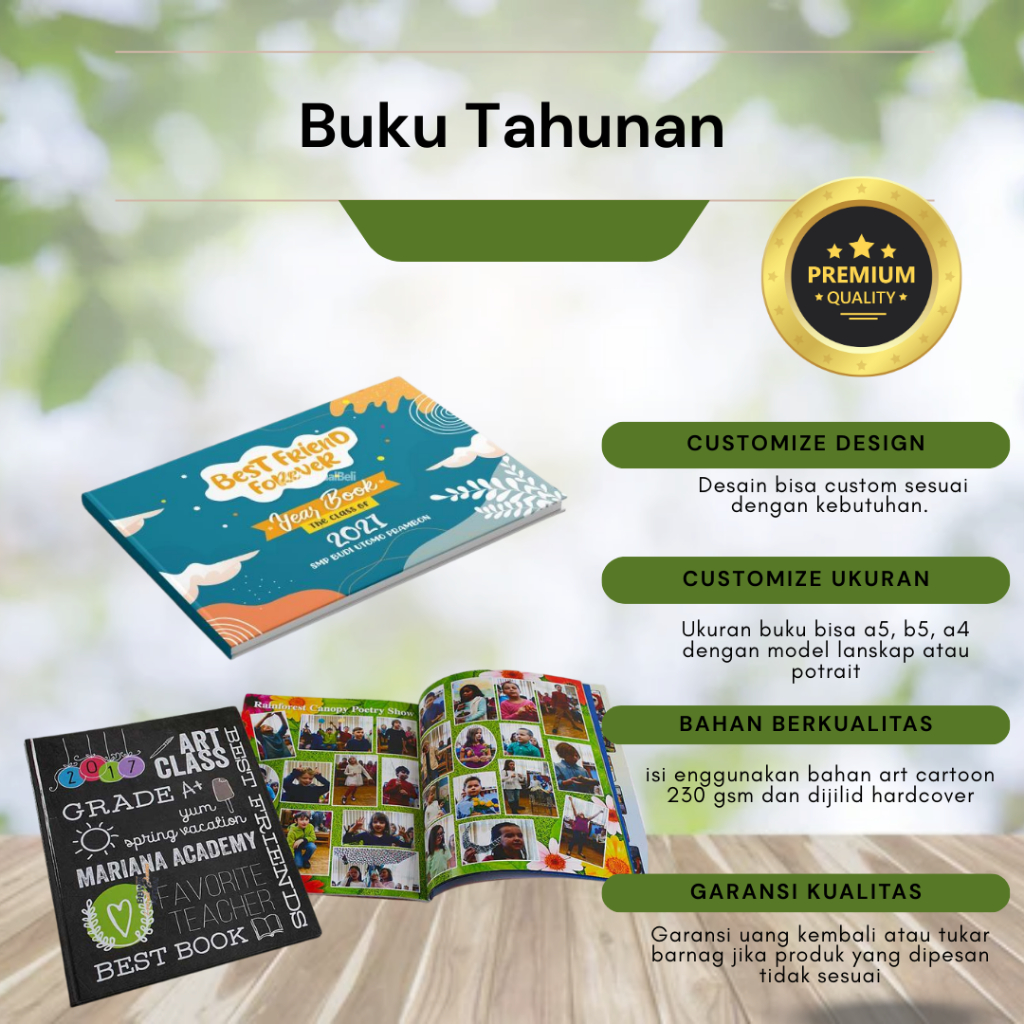 

Buku Tahunan / Kelulusan Siswa Custom: Abadikan Momen, Kenangan Seumur Hidup!