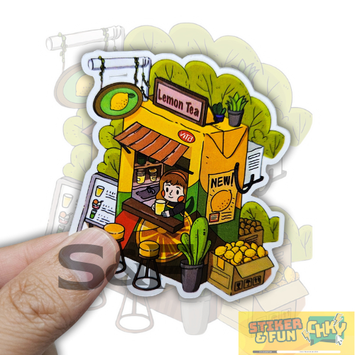 

Stiker Sticker Vinyl Laminasi LEMON TEA MINI STORE