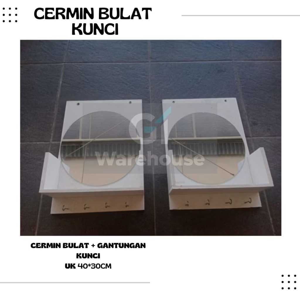 cermin bulat minimalis cermin dinding gantung