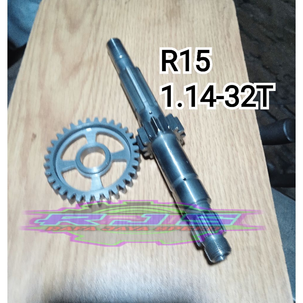 Rasio racing R15 gigi 1.14-32T