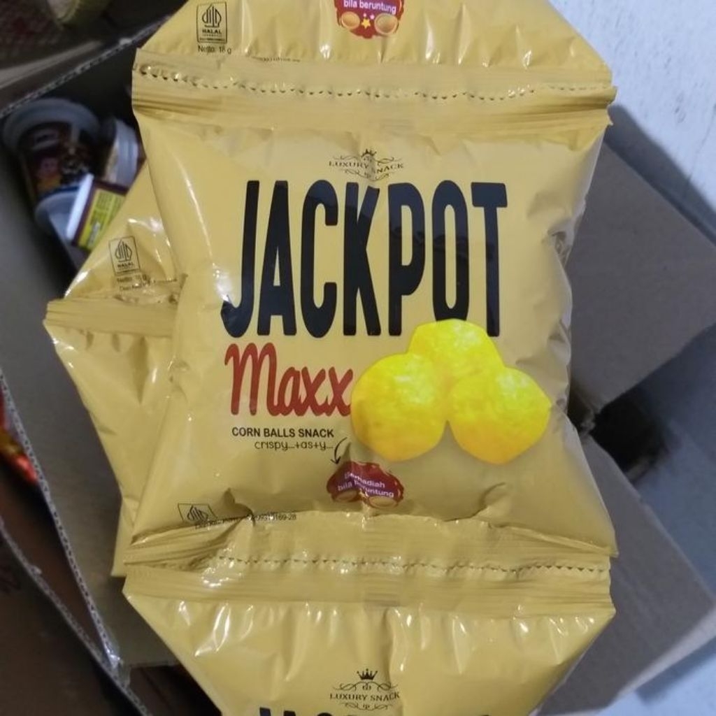 Ciki jackpot maxx Berhadiah uang tunai - Ciki berhadiah uang ( ISI 5 PCS)