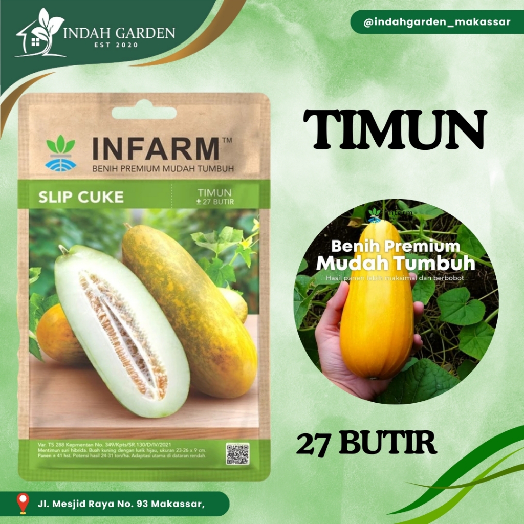 INFARM - Benih Bibit Biji Mentimun Suri Slipcuke Timun Suri Premium Buah Besar Manis