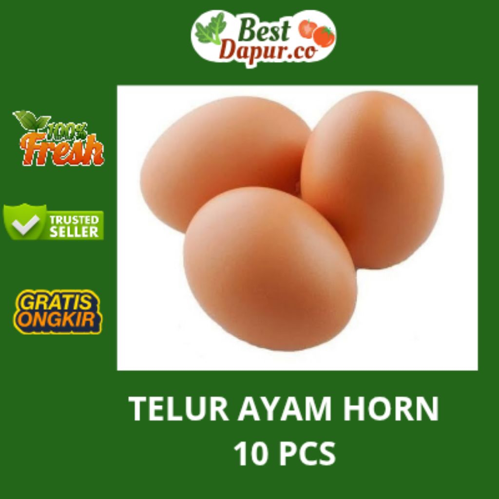 

TELUR AYAM NEGERI / HORN -- 10 BUTIR -- Best Dapur .Co