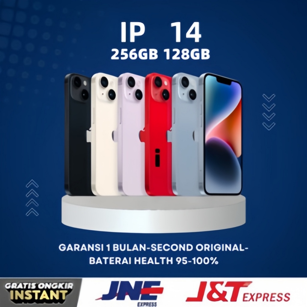 IPHONE 14 iPHONE 14 PLUS 512GB 256GB 128GB  100% MULUS  FULLSET Second ORIGINAL