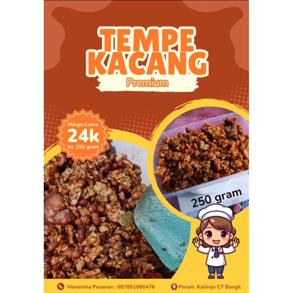 

lauk siap saji tempe kacang orek tempe oleh oleh haji piknik rekreasi anak pondok anak kos