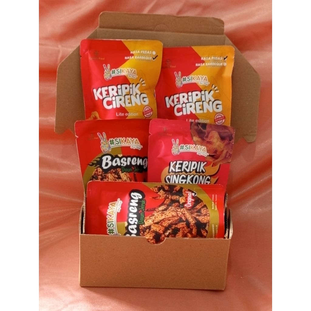 

GIFT BOX SNACK MURAH // SNACK SIKAYA 5 PCS