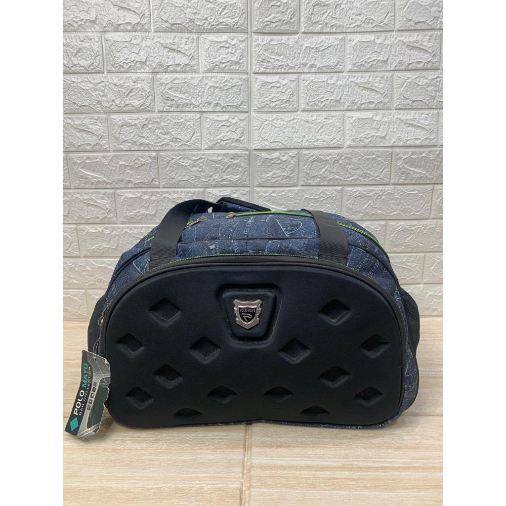 tas pakaian dan tas travel bahan kain doreng harga murah motif embos keren