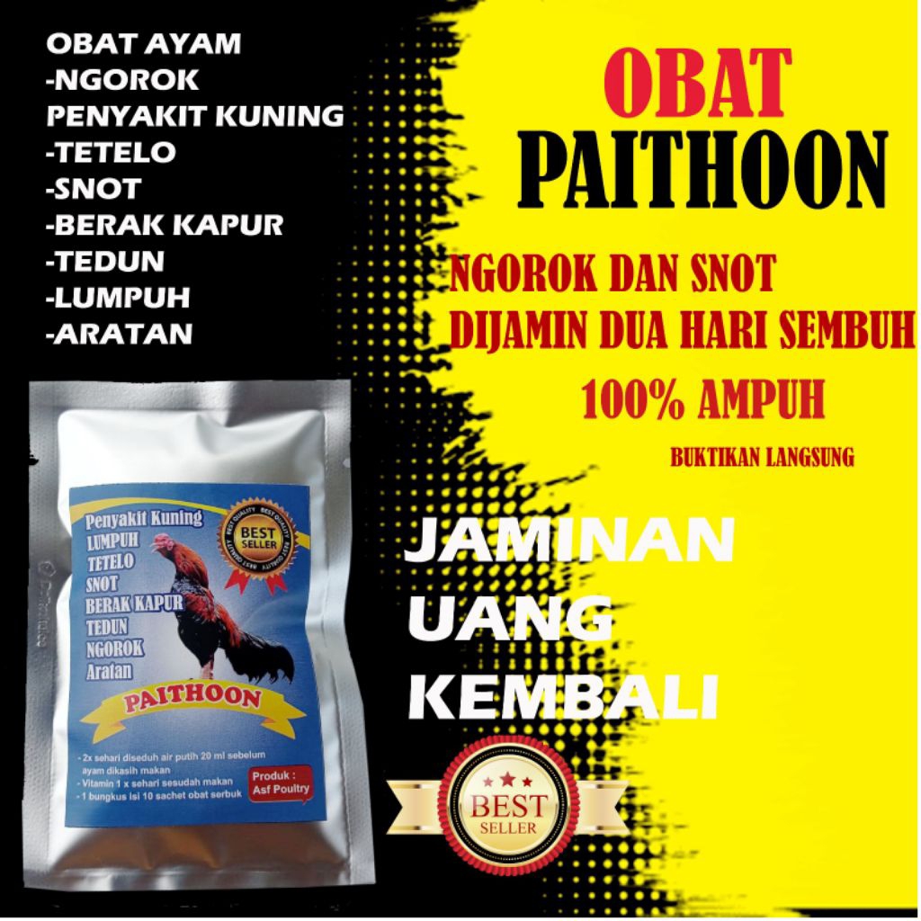 OBAT AYAM SAKIT TETELO PENYAKIT KUNING BERAK KAPUR TEDUN ARATAN NGOROK TETELO SNOT LUMPUH