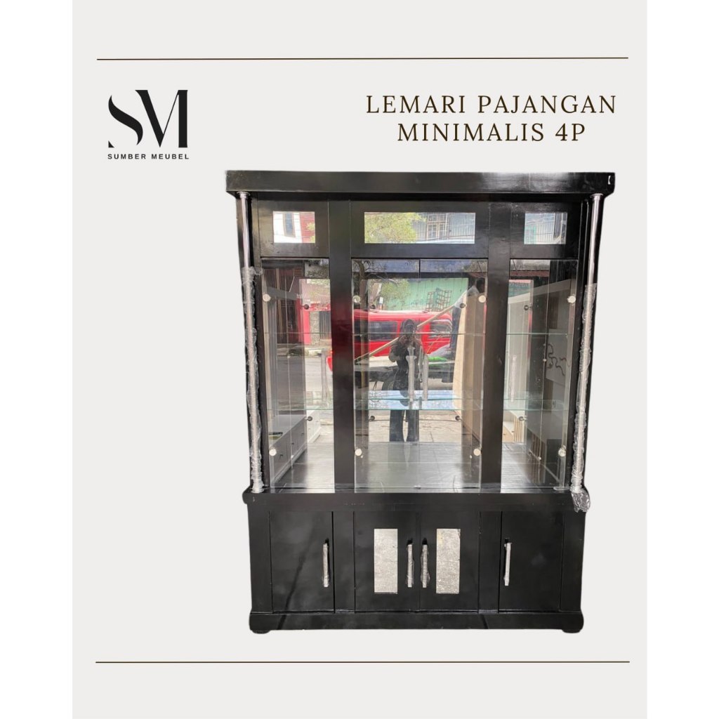 LEMARI PAJANGAN MINIMALIS 4 PINTU KM