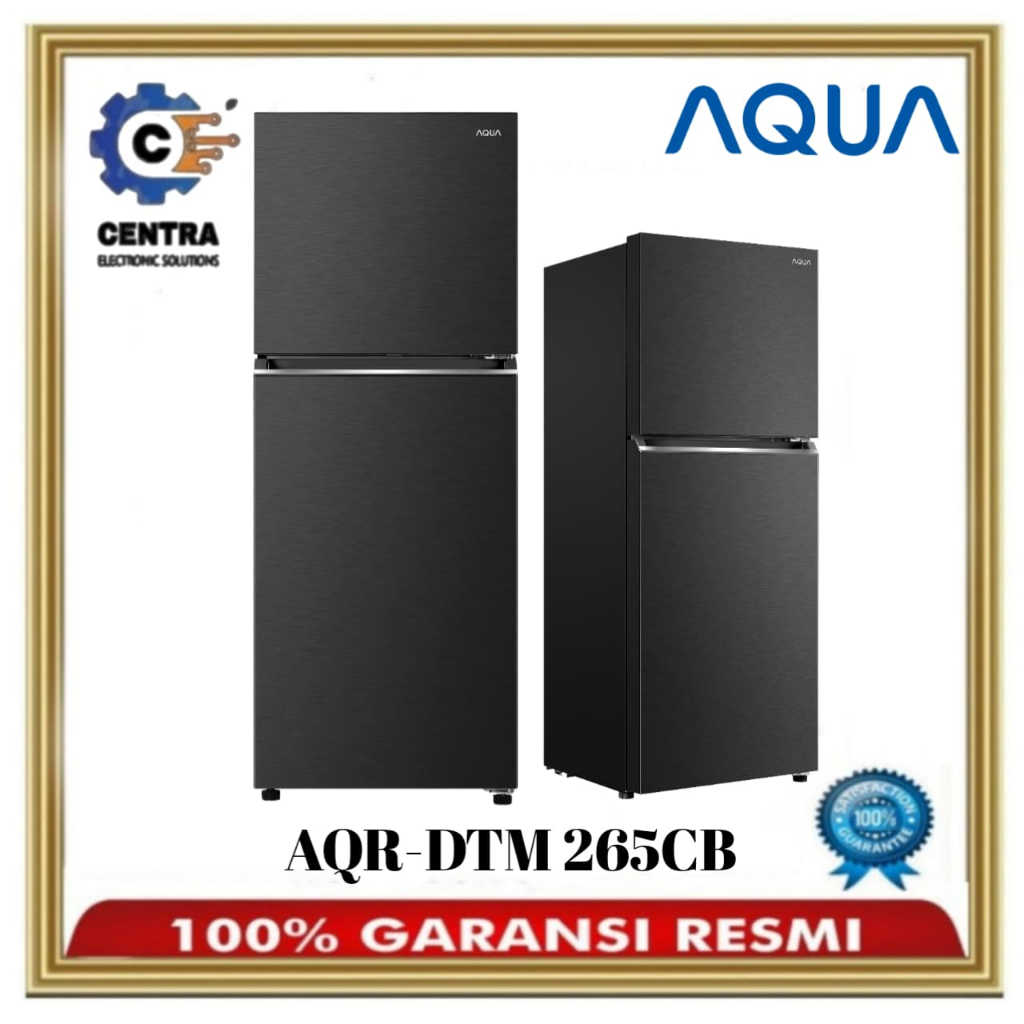 Kulkas AQUA 2 Pintu AQR-DTM-265CB-PDS Lemari Es 205L