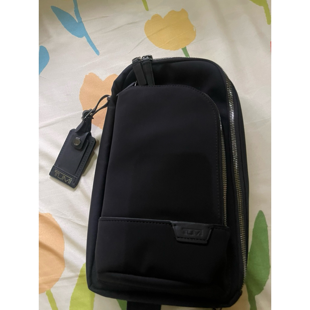 tas tumi harrison gregory sling bag laki-laki hitam/black
