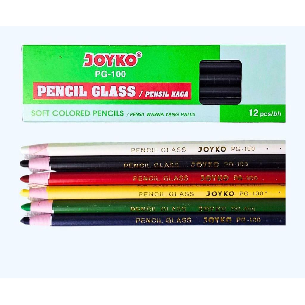 

Pensil : Pensil kaca PG 100 joyko Ready 6 warna