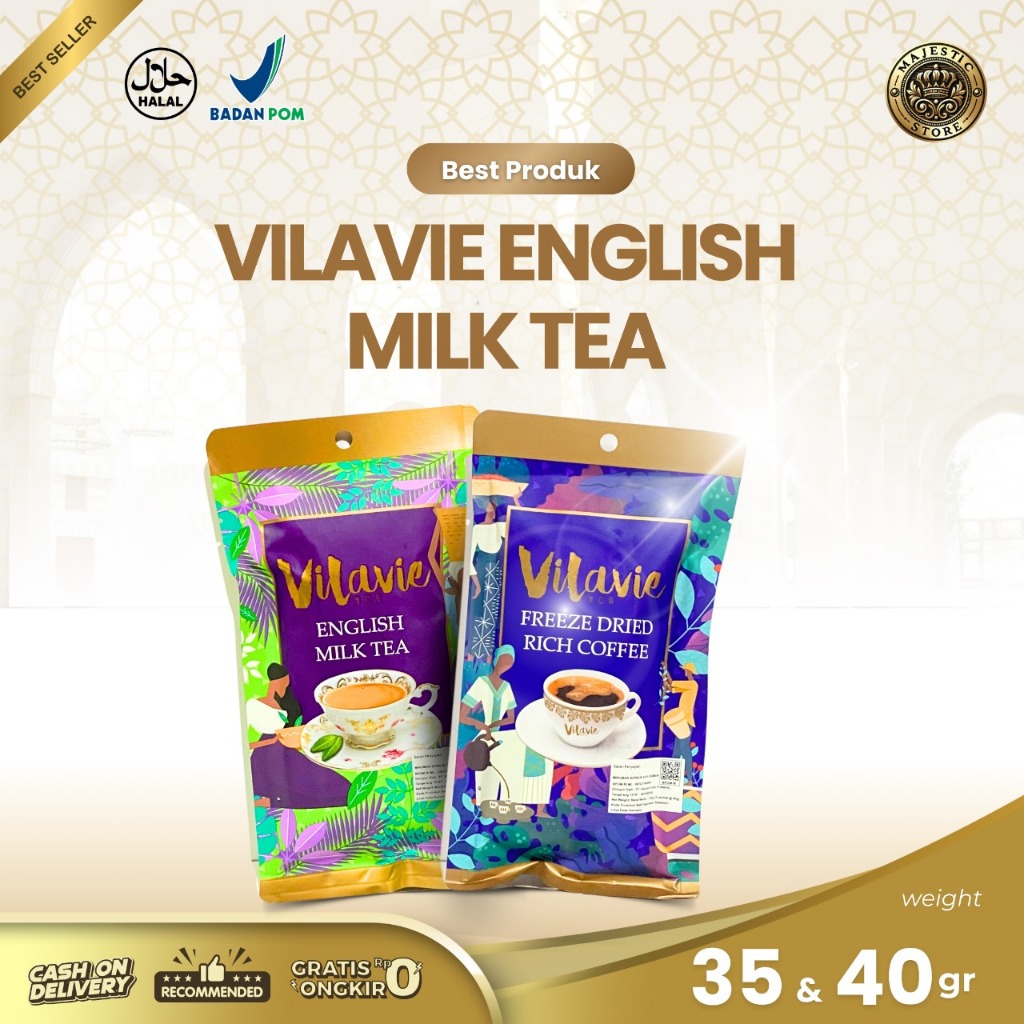 

Vilavie English Milk Tea Sachet | 100% Original Halal dan BPOM | 1 pack isi 3pcs
