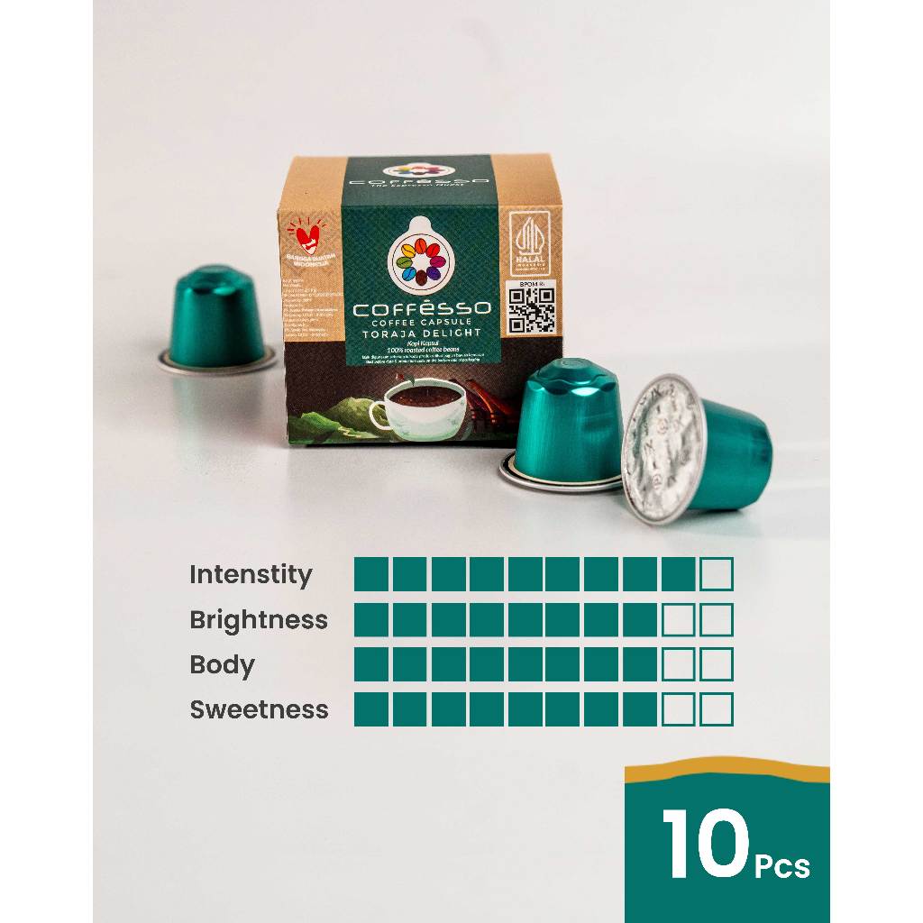 

Coffesso Capsule Toraja Delight 10s – Kopi Kapsul