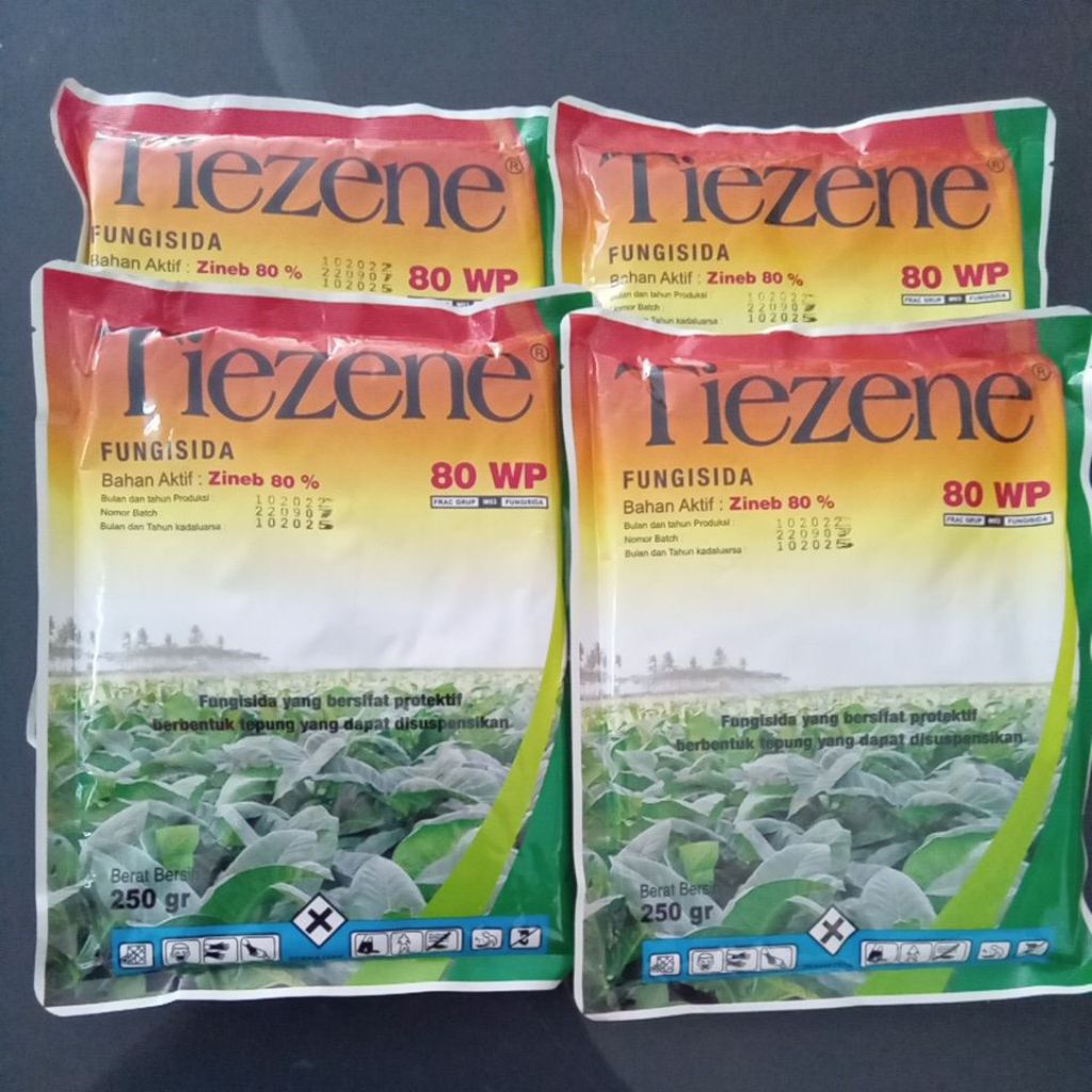 (1 box) Tiezene 80WP 1 kg promo 250 gram Fungisida Kontak untuk bawang merah melon cabai merah seman