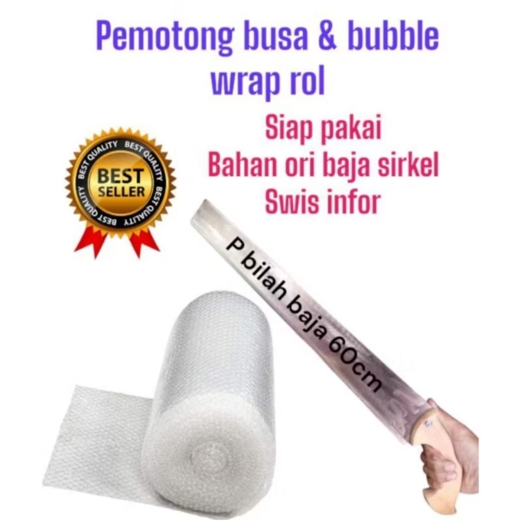 

Pemotong Busa Dan Bubble Wrap Roll 60cm Tradisional Siap Pakai