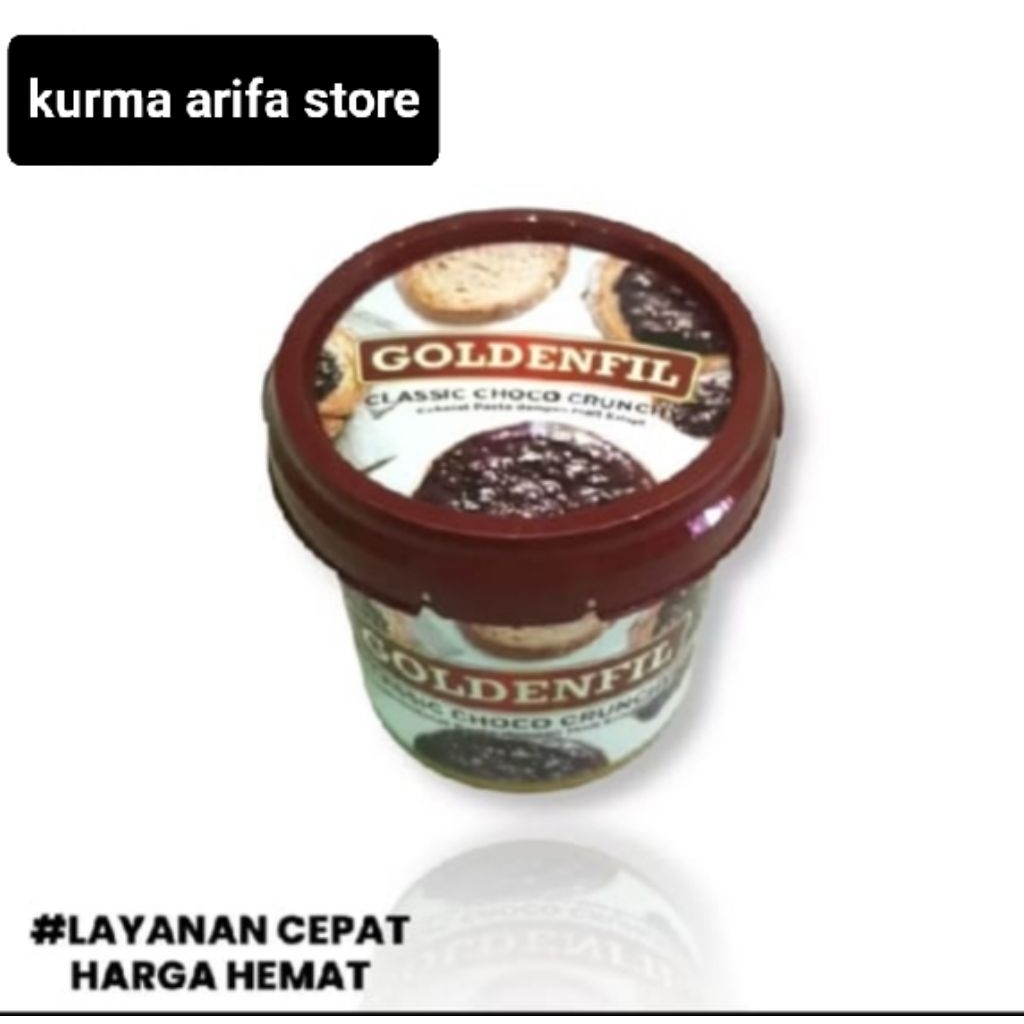 

Goldenfil classic Choco Crunchy 1 KG / Goldenfil Cokelat Golden Fil Dark Coklat