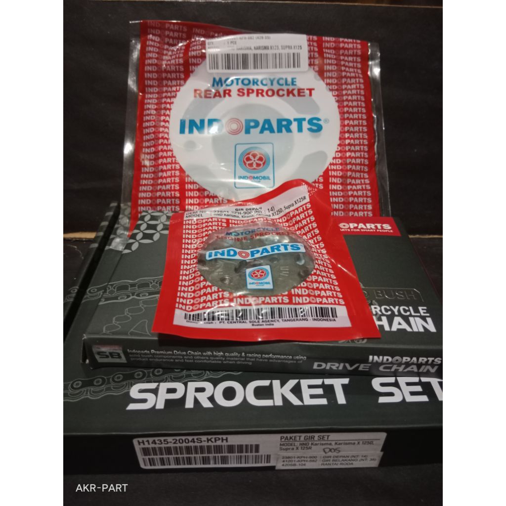 GEAR SET KPH INDOPART SUPRA X 125 KARISMA