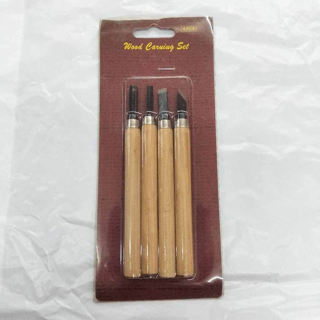 

Wood carving set isi 4 wood carving set isi 3 pisau ukir karet lino pisau ukir kayu