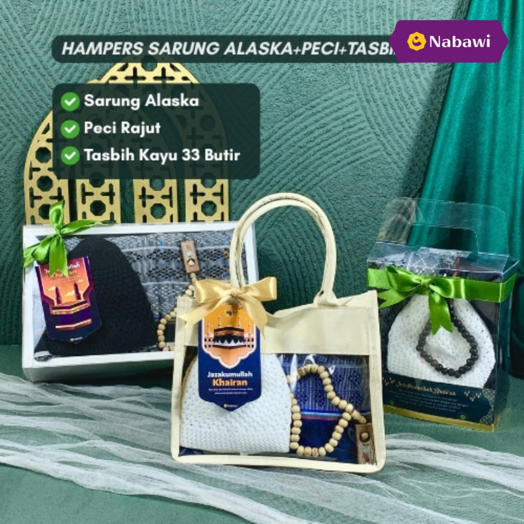 Hampers Sarung Alaska Dewasa Hampers Lebaran Idul Fitri Souvenir Tasyakuran Tahlilan Oleh Oleh Haji 