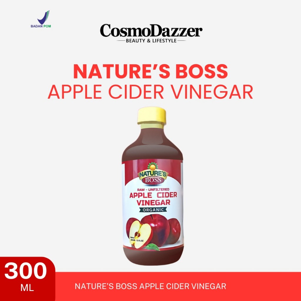 

NATURE'S BOSS CUKA APPLE CIDER VINEGAR ORGANIC ISI 300 ML