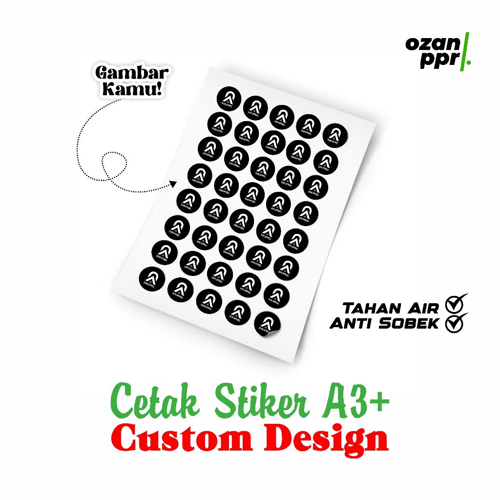 

Cetak Stiker Custom Design A3+ Bontak Vinyl Hologram Potong Bentuk