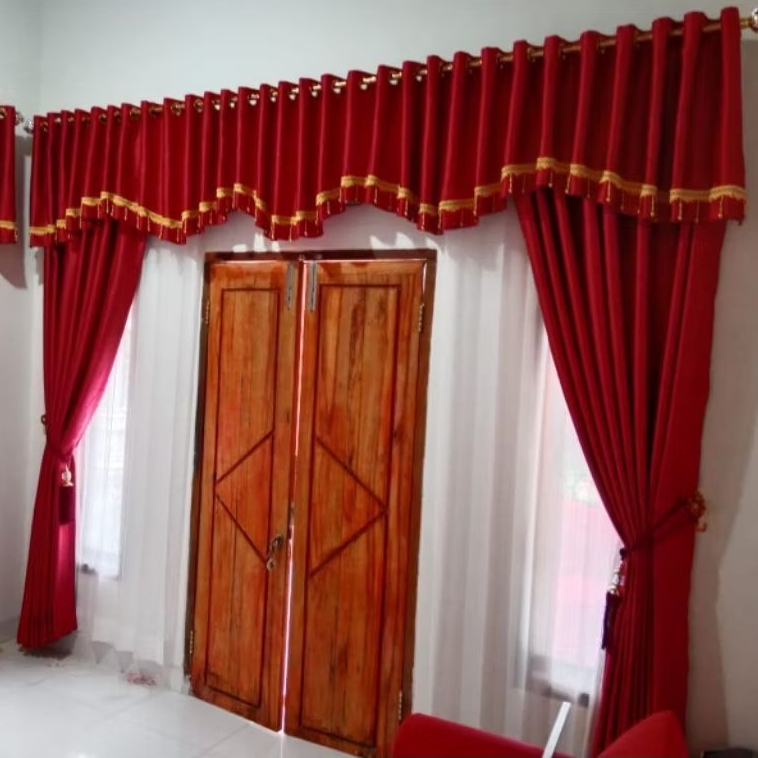 PAKET Gorden Pintu Utama PONI DEPAN Model zigzag