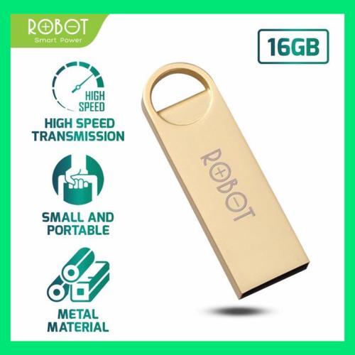 ROBOT FlashDisk RF316 16GB Gold/FLASHDISK RF316 ROBOT/ROBOT FLASHDISK RF316 TRANSFER DATA 16GB/ 16GB