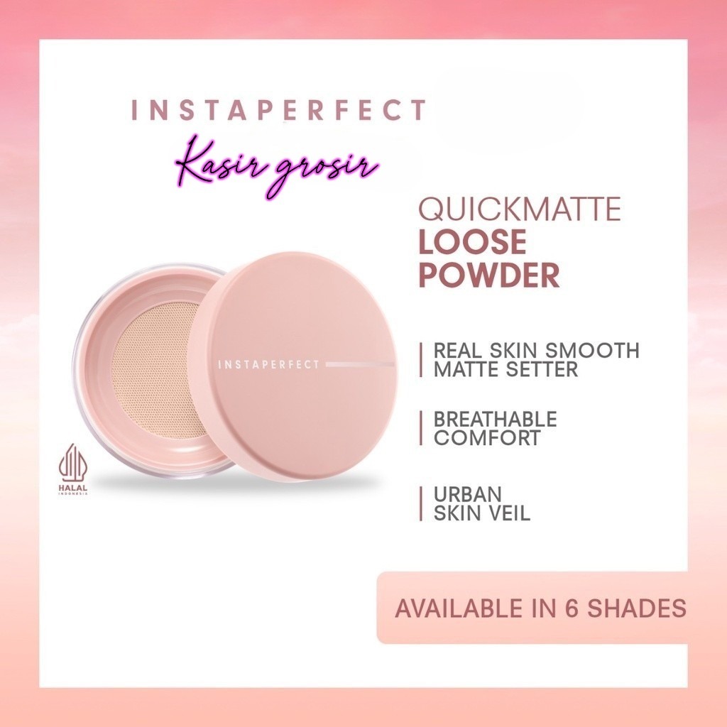 KG Wardah Instaperfect Quickmatte Loose Powder ~ Instaperfect Bedak Tabur