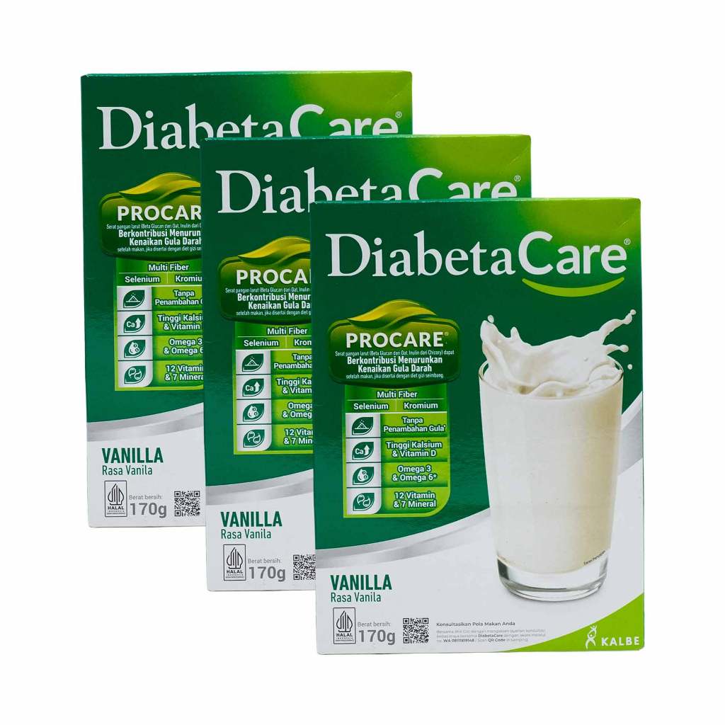 

3Pcs Diabetacare Vanilla 170 Gram